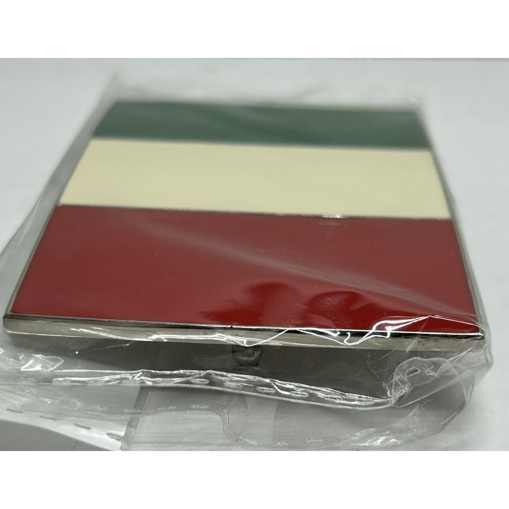 Italian Flag Belt‎ Buckle NOS 3.5" Italy Proud Italian Stallion - Picture 5 of 7